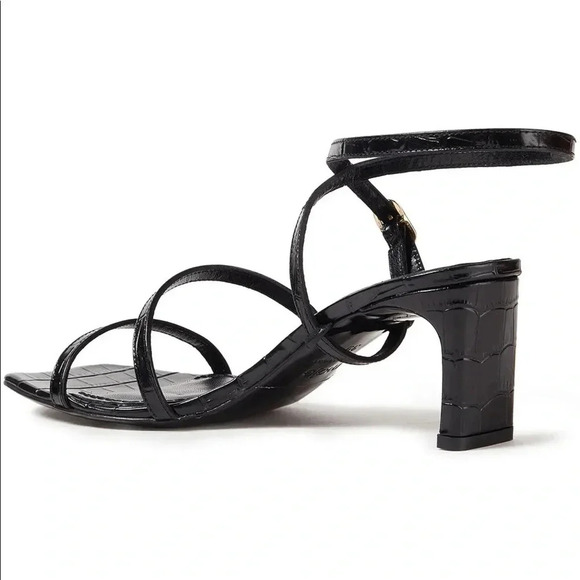 Maje Farrie Croc-Effect leather sandals Size 7 - Picture 3 of 15